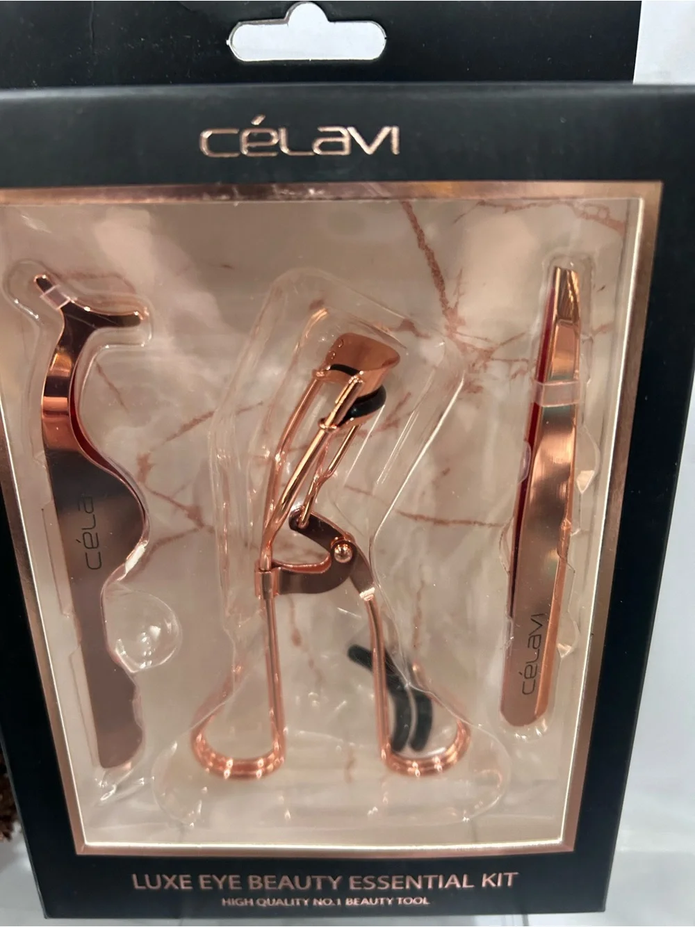 CéLavi Rose Gold Luxe Eye Beauty Essential Kit - Women Makeup Brushes & Tools